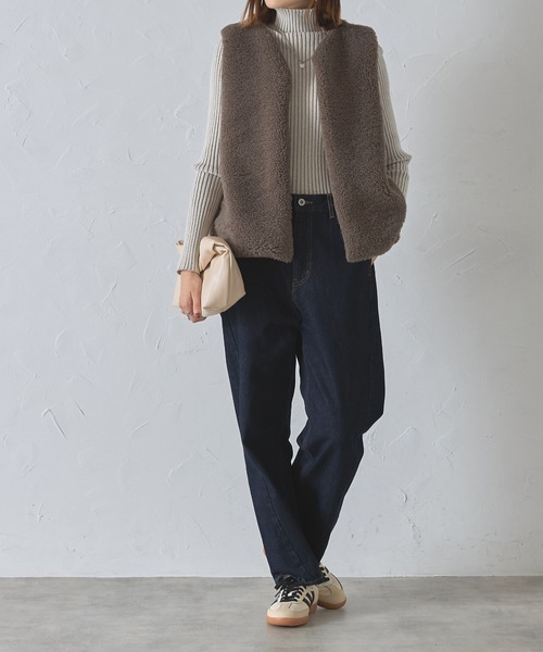 セール】もこもこフェイクファーベスト（ベスト）｜each（イーチ）の