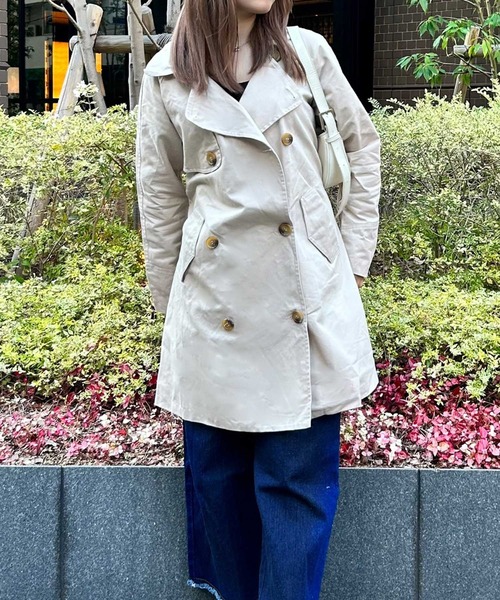 SPIGA(スピーガ)の「ミディアム丈トレンチコート(トレンチコート・レディース・ライトベージュ・FREE)」の1枚目の写真