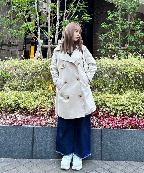 SPIGA(スピーガ)の「ミディアム丈トレンチコート(トレンチコート・レディース・ライトベージュ・FREE)」の4枚目の写真