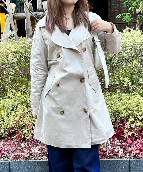 SPIGA(スピーガ)の「ミディアム丈トレンチコート(トレンチコート・レディース・ライトベージュ・FREE)」の6枚目の写真