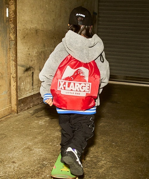XLARGE KIDS(エクストララージキッズ)の「ナップサック(バックパック/リュック・キッズ・ブラック/ライトグレー/ベージュ/レッド・FREE)」の10枚目の写真