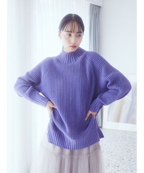 earth music&ecology（アースミュージックアンドエコロジー）の「マットベロアモールチュニック（チュニック・レディース・アイボリー/マスタード/ダークグレー/ブルー・FREE）」の12枚目の写真