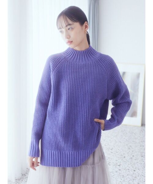 earth music&ecology（アースミュージックアンドエコロジー）の「マットベロアモールチュニック（チュニック・レディース・アイボリー/マスタード/ダークグレー/ブルー・FREE）」の15枚目の写真