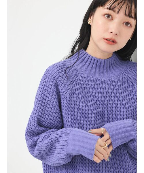 earth music&ecology（アースミュージックアンドエコロジー）の「マットベロアモールチュニック（チュニック・レディース・アイボリー/マスタード/ダークグレー/ブルー・FREE）」の19枚目の写真