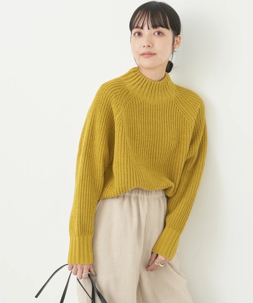 earth music&ecology（アースミュージックアンドエコロジー）の「マットベロアモールチュニック（チュニック・レディース・アイボリー/マスタード/ダークグレー/ブルー・FREE）」の4枚目の写真