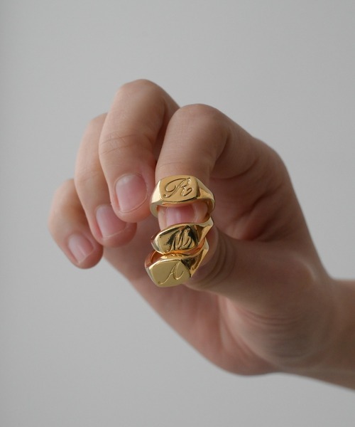 CANAL JEAN（キャナルジーン）の「Pt　イニシャルピンキーリング（リング・レディース・M/R/A・5/3）」の14枚目の写真