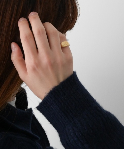 CANAL JEAN（キャナルジーン）の「Pt　イニシャルピンキーリング（リング・レディース・M/R/A・5/3）」の15枚目の写真