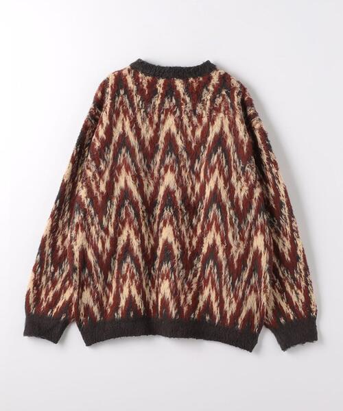 FACCIES（ファチーズ）の「＜FACCIES＞ コットン シャギー プルオーバー ニット（ニット/セーター・メンズ・ケリー/ワインレッド・1/2）」の3枚目の写真