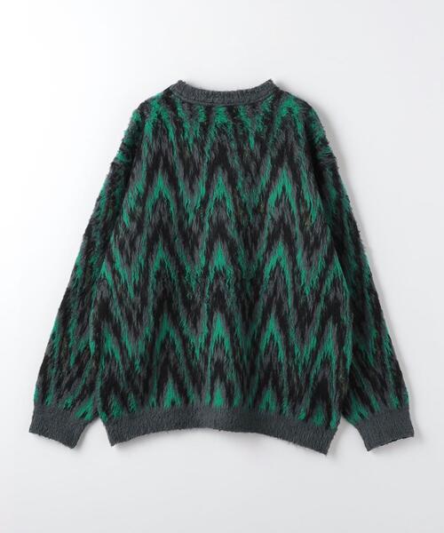 FACCIES（ファチーズ）の「＜FACCIES＞ コットン シャギー プルオーバー ニット（ニット/セーター・メンズ・ケリー/ワインレッド・1/2）」の7枚目の写真