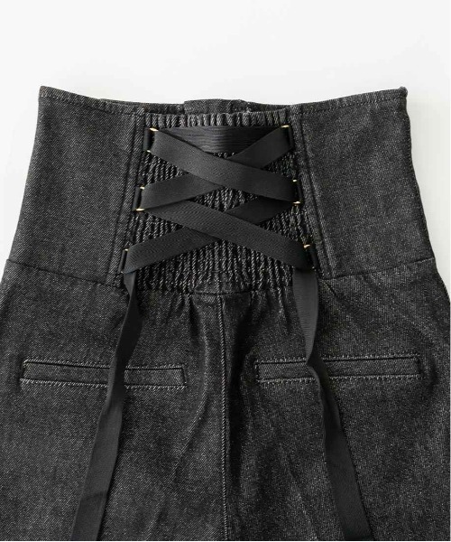 RANDA（ランダ）の「ハイウエストワイドデニムパンツ（デニムパンツ・レディース・ブラック/インディゴブルー・1/0）」の20枚目の写真