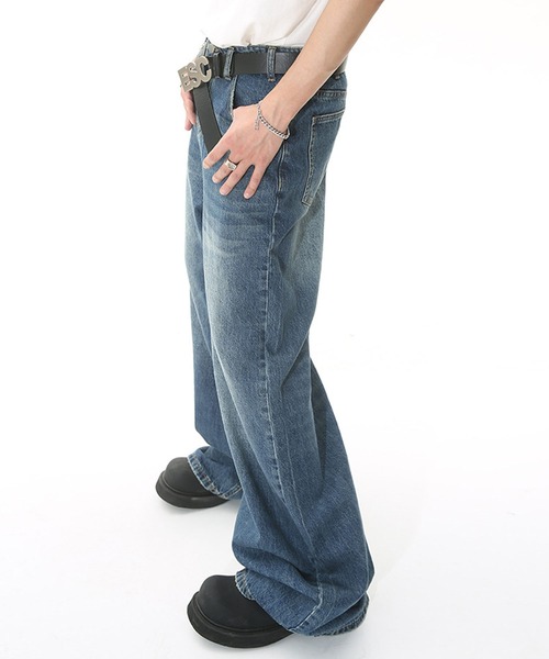 CORPUS TOKYO（コーパス トーキョー）の「ワイドレングス モッピングデニム（デニムパンツ・メンズ・ブラック/ブルー/インディゴブルー/グレー/ライトブルー/ライトインディゴブルー・1/2/4/3）」の22枚目の写真