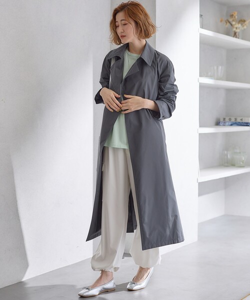 23区(ニジュウサンク)の「【Oggi4月号掲載】LIMONTA メモリータフタ コート(その他アウター・レディース・ブラウン系/グレー系/スモーキーグリーン系・32)」の7枚目の写真