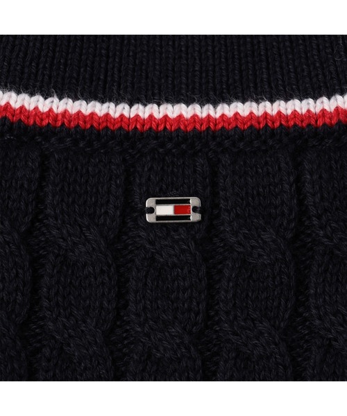 TOMMY HILFIGER（トミーヒルフィガー）の「リラックスVネックチュニックベスト（ベスト・レディース・ネイビー・X-SMALL/SMALL）」の7枚目の写真