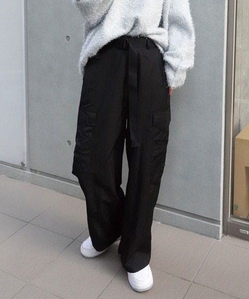 PINIDE ベルト付き カーゴパンツ セール】DING/【2点セット】ベルト付きカーゴパンツ（カーゴ