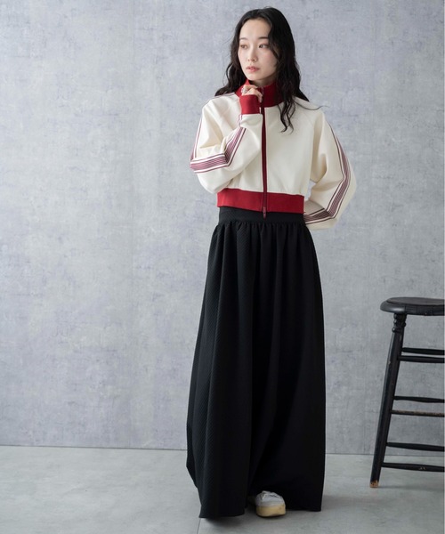 WEGO（ウィゴー）の「WEGO/ショートトラックジャケット（ジャージ・レディース・ホワイト系その他/ブラック/ホワイト/ピンク・FREE）」の16枚目の写真