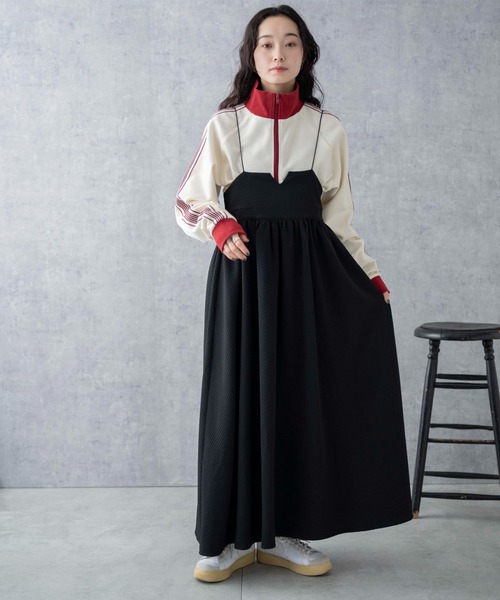 WEGO（ウィゴー）の「WEGO/ショートトラックジャケット（ジャージ・レディース・ホワイト系その他/ブラック/ホワイト/ピンク・FREE）」の19枚目の写真