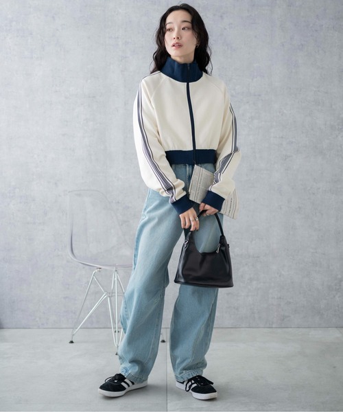 WEGO（ウィゴー）の「WEGO/ショートトラックジャケット（ジャージ・レディース・ホワイト系その他/ブラック/ホワイト/ピンク・FREE）」の13枚目の写真