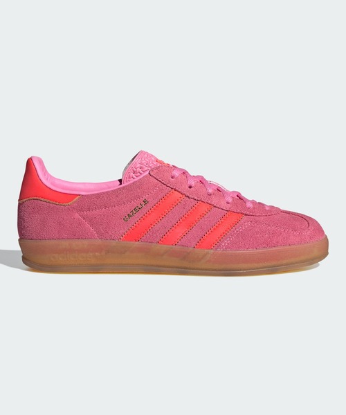 adidas（アディダス）の「ガゼル インドア / Gazelle Indoor / アディダスオリジナルス adidas Originals（スニーカー・レディース・レッド/ピンク・25.5cm/24.5cm/28.5cm/22.5cm/25.0cm/28.0cm/24.0cm/26.0cm/29.0cm/26.5cm/23.5cm/27.5cm/23.0cm/27.0cm/22.0cm）」の2枚目の写真