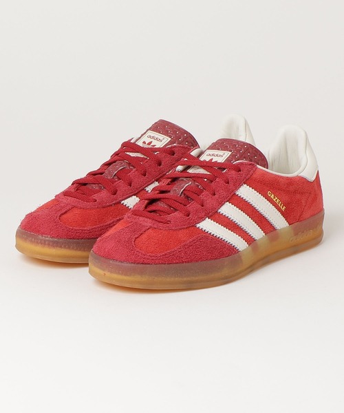 adidas（アディダス）の「ガゼル インドア / Gazelle Indoor / アディダスオリジナルス adidas Originals（スニーカー・レディース・レッド/ピンク・25.5cm/24.5cm/28.5cm/22.5cm/25.0cm/28.0cm/24.0cm/26.0cm/29.0cm/26.5cm/23.5cm/27.5cm/23.0cm/27.0cm/22.0cm）」の19枚目の写真