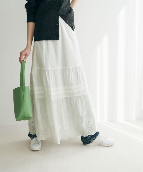 marjour（マージュール）の「HEM LACE SKIRT（スカート・レディース・オフホワイト・M）」の3枚目の写真