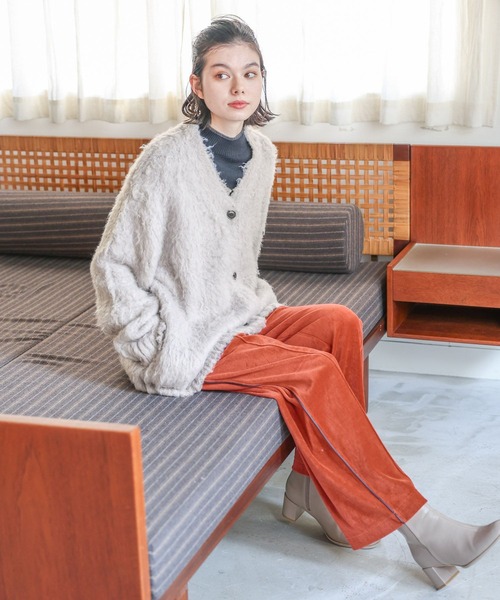 niko and...（ニコアンド）の「ブラッシング起毛BIGカーディガン（カーディガン/ボレロ・レディース・ブルー/ピンク/オフホワイト/グレー・FREE）」の17枚目の写真