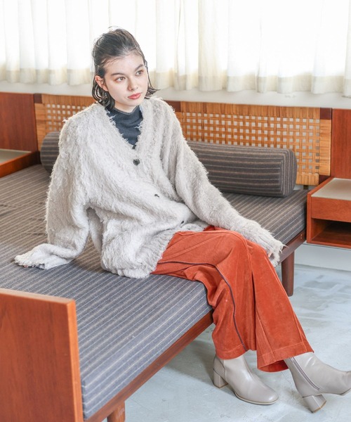 niko and...（ニコアンド）の「ブラッシング起毛BIGカーディガン（カーディガン/ボレロ・レディース・ブルー/ピンク/オフホワイト/グレー・FREE）」の18枚目の写真