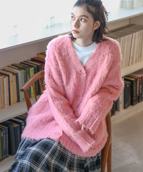 niko and（ニコアンド）の「ブラッシング起毛BIGカーディガン