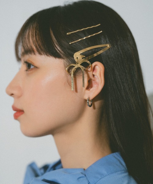 リボンチャームぱっちん/へアピンセット（ヘアピン）｜VANNIE U