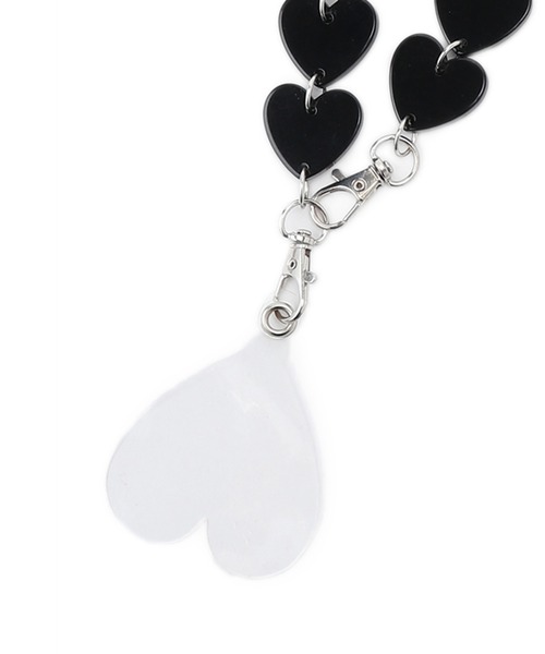 ROPE' PICNIC（ロペピクニック）の「ハートバラエティスマホマルチショルダーストラップ（スマホグッズ・レディース・ブラック/キナリ・FREE）」の5枚目の写真