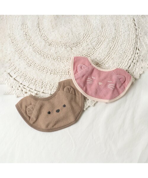 apres les cours（アプレレクール）の「くまモチーフスタイ（スタイ/よだれかけ・キッズ・ベージュ・90）」の10枚目の写真