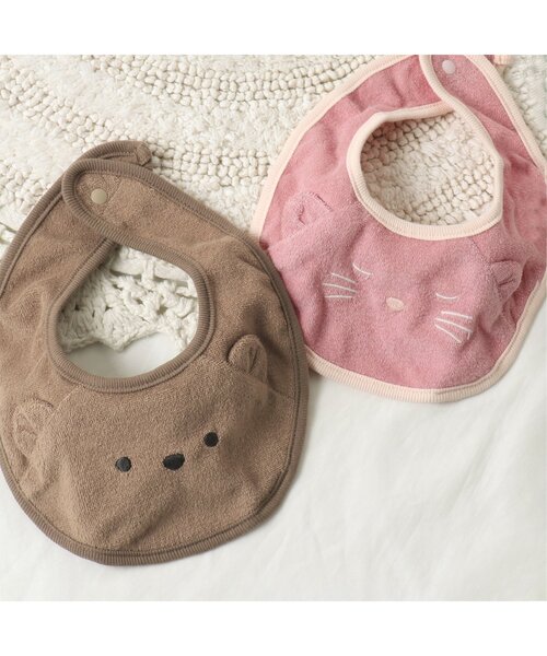 apres les cours（アプレレクール）の「くまモチーフスタイ（スタイ/よだれかけ・キッズ・ベージュ・90）」の9枚目の写真