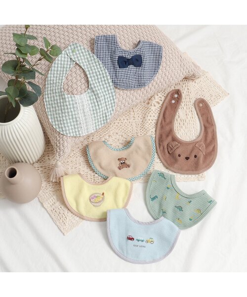 apres les cours（アプレレクール）の「くまモチーフスタイ（スタイ/よだれかけ・キッズ・ベージュ・90）」の8枚目の写真