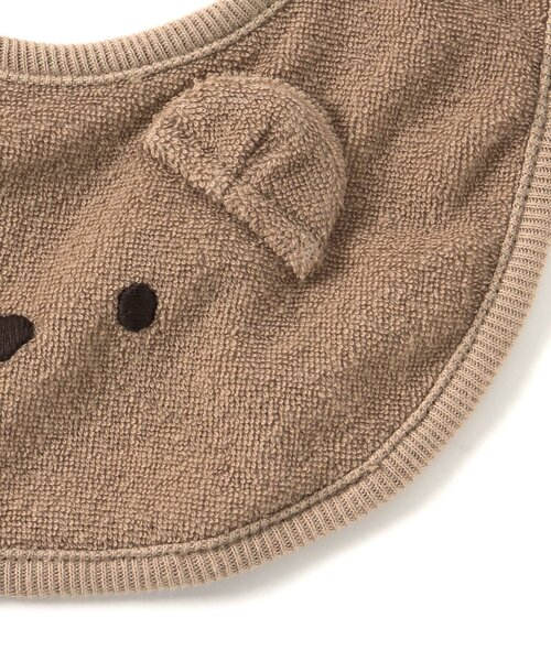 apres les cours（アプレレクール）の「くまモチーフスタイ（スタイ/よだれかけ・キッズ・ベージュ・90）」の2枚目の写真