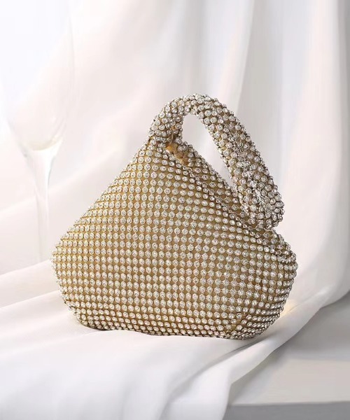 セール】ピラミッド型ビジューミニバッグ/BAG/オケージョン/セレモニー