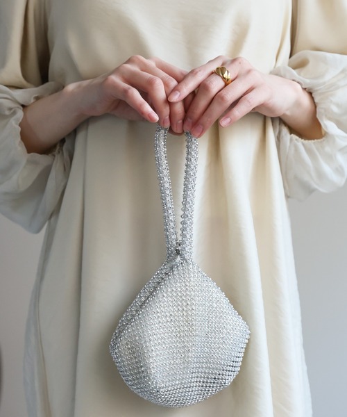 sakishimatokyo(サキシマトーキョー)の「ピラミッド型ビジューミニバッグ/BAG/オケージョン/セレモニー(ハンドバッグ・レディース・ゴールド/ブラック/ホワイト・FREE)」の12枚目の写真