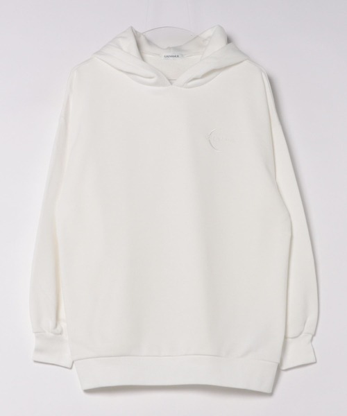 CALNAMUR(カルナムール)の「【セットアップ着用可能】JUST DOビックパーカー(パーカー・レディース・ホワイト/ピンク/ブラック・FREE)」の2枚目の写真