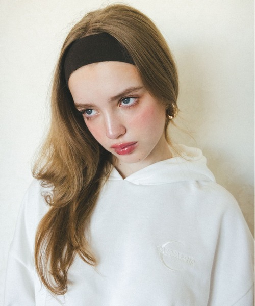 CALNAMUR(カルナムール)の「【セットアップ着用可能】JUST DOビックパーカー(パーカー・レディース・ホワイト/ピンク/ブラック・FREE)」の8枚目の写真