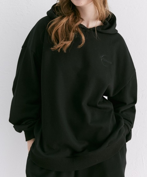 CALNAMUR(カルナムール)の「【セットアップ着用可能】JUST DOビックパーカー(パーカー・レディース・ホワイト/ピンク/ブラック・FREE)」の13枚目の写真