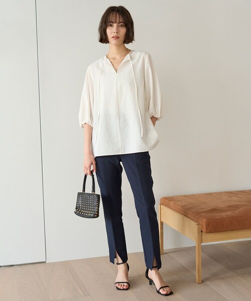 UNFILO(アンフィーロ)の「フロントスリットパンツ(その他パンツ・レディース・ブラック系/ネイビー系・X-SMALL/LARGE/MEDIUM/SMALL)」の15枚目の写真