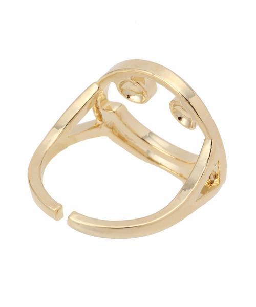 BEAUTY&YOUTH UNITED ARROWS（ビューティーアンドユースユナイテッドアローズ）の「BY スマイルフェイス ビッグリング（リング・レディース・ゴールド/シルバー・フリー）」の3枚目の写真