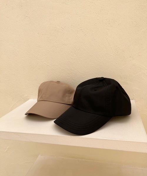 Me%（ミィパーセント）の「プレーンキャップ W/R　907668（キャップ・レディース・ベージュ・FREE）」の4枚目の写真