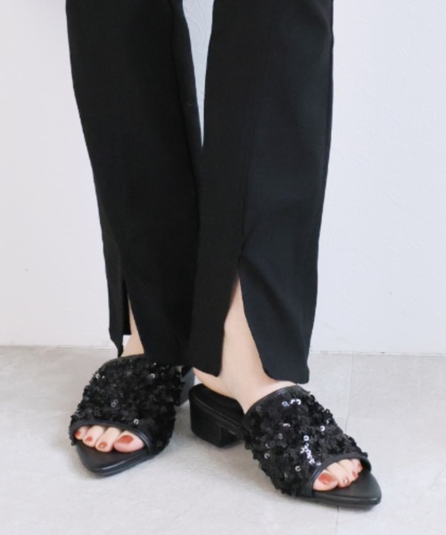 VIVIAN（ヴィヴィアン）の「ポインテッドトゥスパンコールミュールサンダル（サンダル・レディース・シルバー/ブラック/ゴールド・S/M/L/LL）」の14枚目の写真