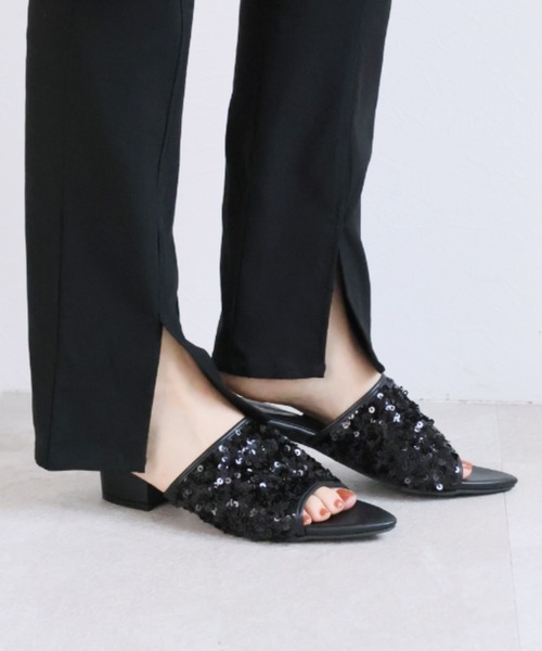 VIVIAN（ヴィヴィアン）の「ポインテッドトゥスパンコールミュールサンダル（サンダル・レディース・シルバー/ブラック/ゴールド・S/M/L/LL）」の15枚目の写真