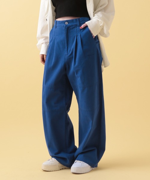 PBLIM（ページボーイリム）の「PBLIM/2タックツイルパンツ（その他パンツ・レディース・ブラック/クリーム/ブルー・MEDIUM/LARGE）」の3枚目の写真