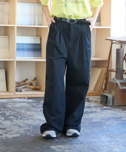 PBLIM（ページボーイリム）の「PBLIM/2タックツイルパンツ（その他パンツ・レディース・ブラック/クリーム/ブルー・MEDIUM/LARGE）」の8枚目の写真