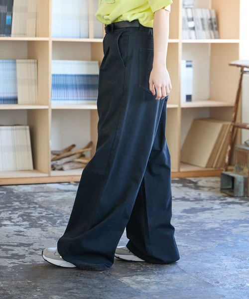 PBLIM（ページボーイリム）の「PBLIM/2タックツイルパンツ（その他パンツ・レディース・ブラック/クリーム/ブルー・MEDIUM/LARGE）」の9枚目の写真