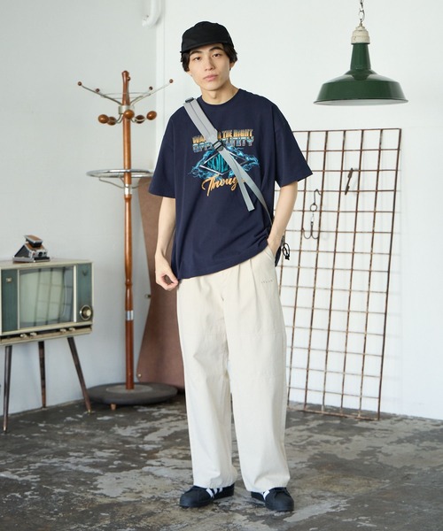 PBLIM（ページボーイリム）の「PBLIM/2タックツイルパンツ（その他パンツ・レディース・ブラック/クリーム/ブルー・MEDIUM/LARGE）」の11枚目の写真