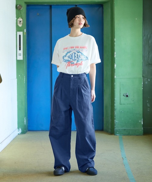 PBLIM（ページボーイリム）の「PBLIM/2タックツイルパンツ（その他パンツ・レディース・ブラック/クリーム/ブルー・MEDIUM/LARGE）」の22枚目の写真