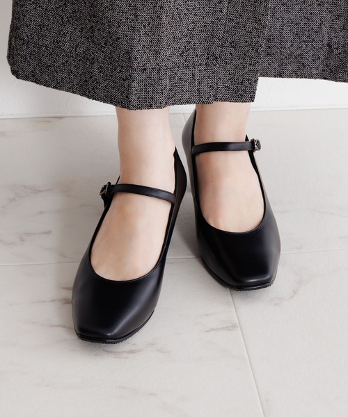卑弥呼(ヒミコ)の「【Made in Japan】【卑弥呼】【撥水】5cmヒールスクエアトゥストラップパンプス/600004(パンプス・レディース・ブラック・21.5cm/22.0cm/22.5cm/23.0cm/23.5cm/24.0cm/24.5cm/25.0cm/25.5cm/26.0cm/26.5cm)」の17枚目の写真