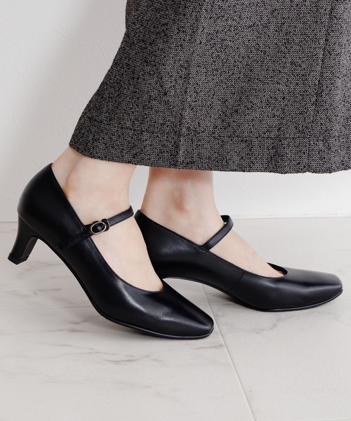 卑弥呼(ヒミコ)の「【Made in Japan】【卑弥呼】【撥水】5cmヒールスクエアトゥストラップパンプス/600004(パンプス・レディース・ブラック・21.5cm/22.0cm/22.5cm/23.0cm/23.5cm/24.0cm/24.5cm/25.0cm/25.5cm/26.0cm/26.5cm)」の16枚目の写真